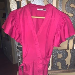 Hot pink blouse